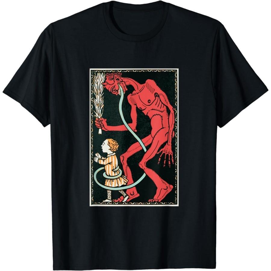 HERSIL Devil Illustration Occult Vintage Goth T-Shirt XXXXXL разноцветный