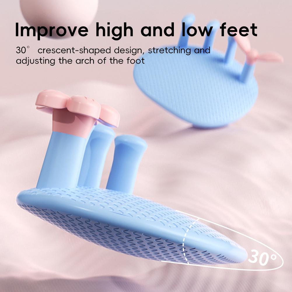 1 Paar Fußgewölbetrainer mit Blumendekorationen Verbessert Hallux Valgus Hoher & Niedriger Fuß Schlankheits-Beinstreckwerkzeuge