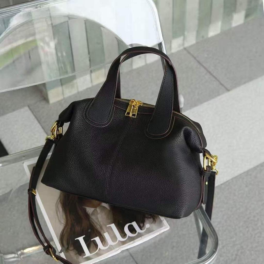 Borsa a tracolla in vera pelle di lusso - Grande capacità, Borsa a mano da donna in pelle di mucca premium