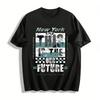 New York Themed Vintage Distressed T-Shirt Create Our Future Casual Tee Pure Cotton T-shirt