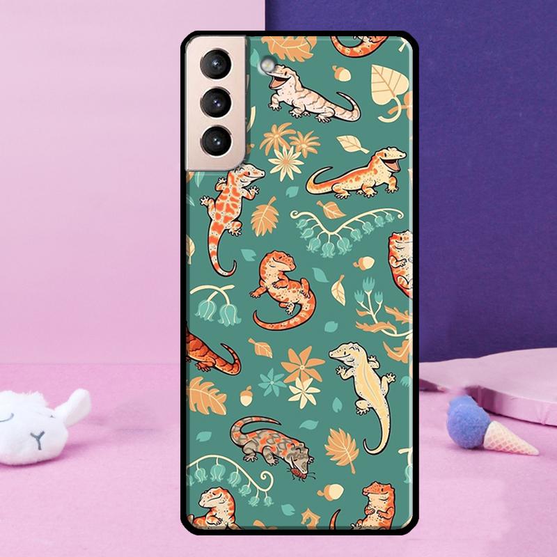 Lizards Geckos Phone Case For Samsung Galaxy S25 Ultra S24 Ultra S9 S10 S20 S21 S22 Plus S23 S24 FE Cover
