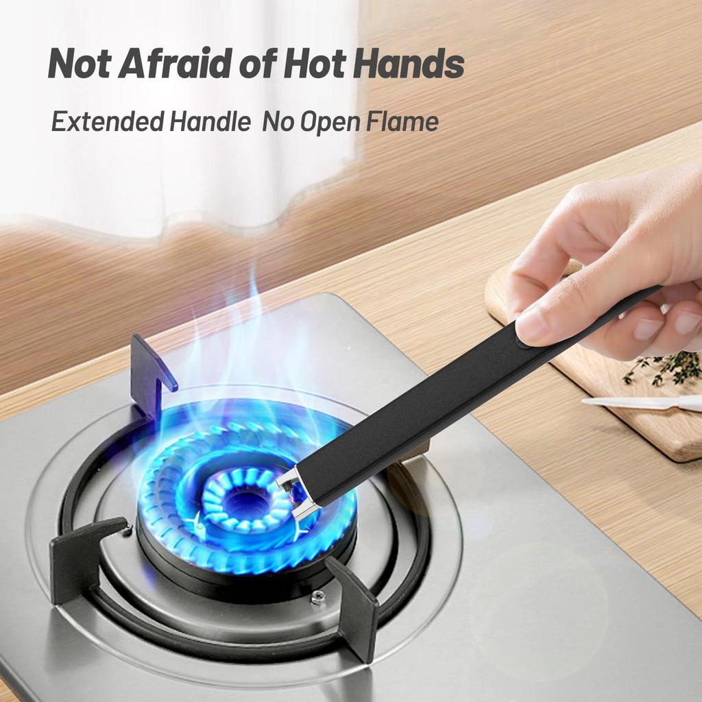 Plasma Lighter Candle Lighter Windproof Flameless Electric Lighter with LED Power Display and Safety Switch