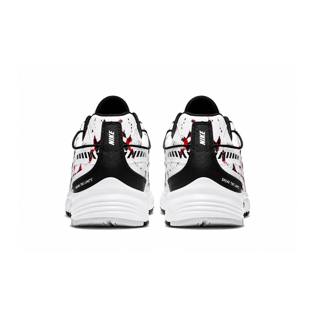 Nike Initiator Slip Resistant, Abrasion Resistant, Breathable Low Top Running Shoes Unisex White Red Black 394055-100(team2415-)