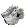 Dad shoes women's platform white shoes increase height small sports mesh breathable