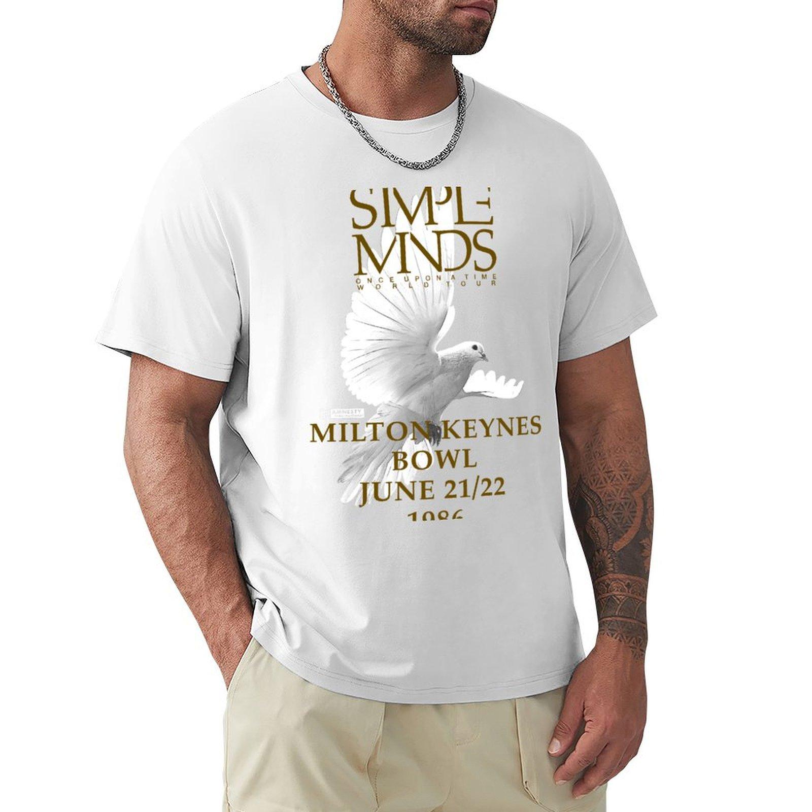 Simple Minds Once Upon A Time Milton Keynes Tshirt High Quality Durable Tshirt S