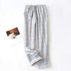 Women's Thermal Fleece Pockets Pajama  Warm Casual Trousers Home Pants
