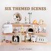 1 Set Micro Landscape Dollhouse Model Cat Trees Scratcher Deccoration Accessories Toy Mini Cat Ornament