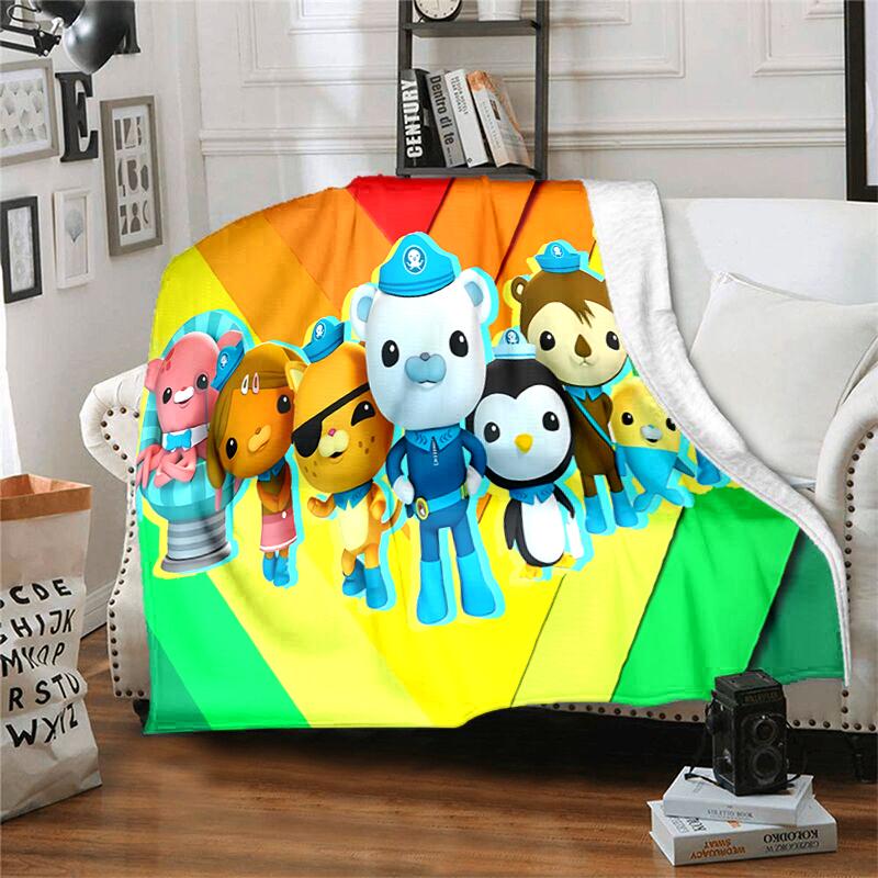 1pc Blanket The Octonauts2 Print Design, Lightweight Blanket for Sofa, Bed- Soft &Warm, Gift for All Seasons Like Christmas, Halloween