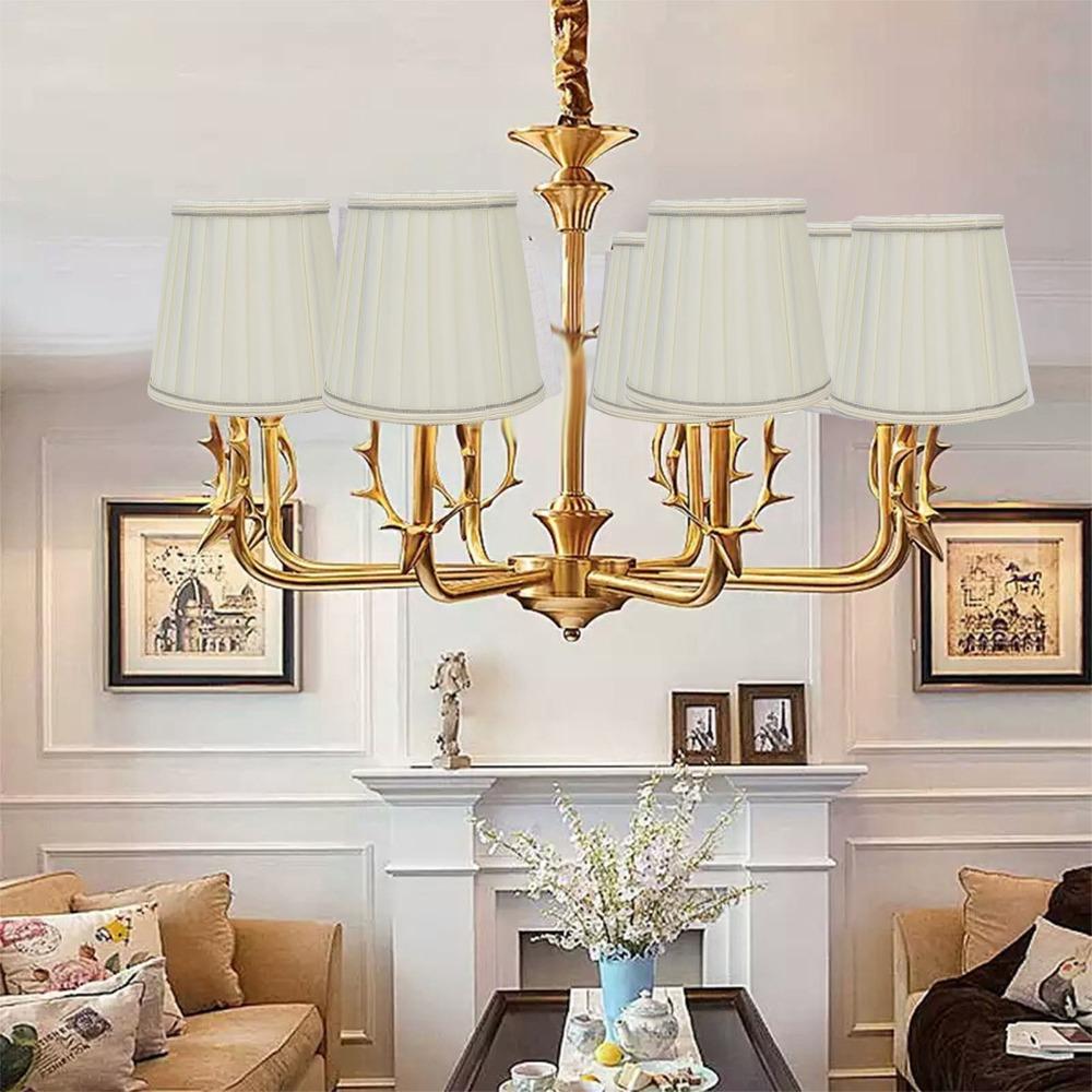 2PCS Clip On Design Lamp Cover 5.5 inch Height Small Lamp Shades Simple Wall Lamp Shade  Table Lamp