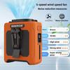 10000mAh Portable Outdoor Waist Fan Hanging Neck Strong Wind with Power Bank LED Lighting for Emergency Sports Outdoor Working