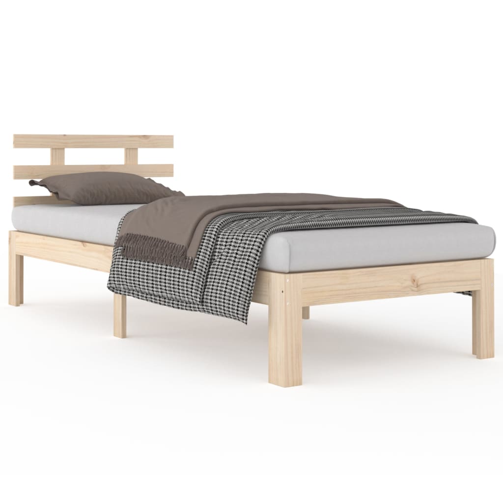 Solid Wood Bed 75 X 190 Cm