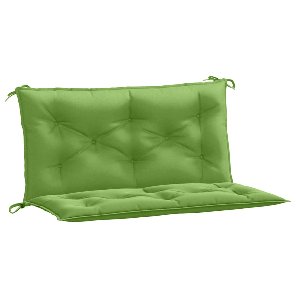 Garden Bench Cushions 2 Pcs Melange Green 100 X 50 X 7 Cm Fabric