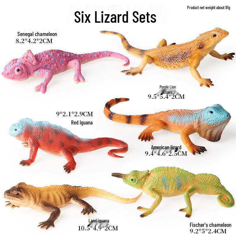 Color-Changing Dragon Lizard Toy: Children's Cognitive Crawling Animal Prank Gift Set