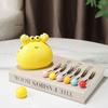 Crab-Shaped Fruit Fork Set With Ceramic Holder Stainless Steel Dessert Forks And Cute Storage Jar Kit For Elegant Serving