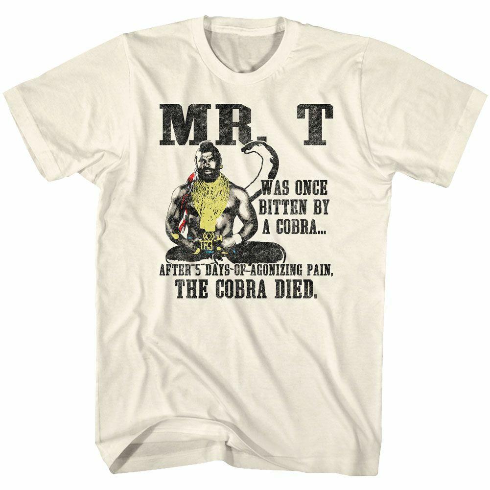Mr. T Cobra Died Natural T-Shirt L