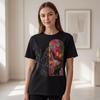 Lady Of Shalott Gothic Romance Art Tee, Comfort Colors Washed Black Unisex Shirt