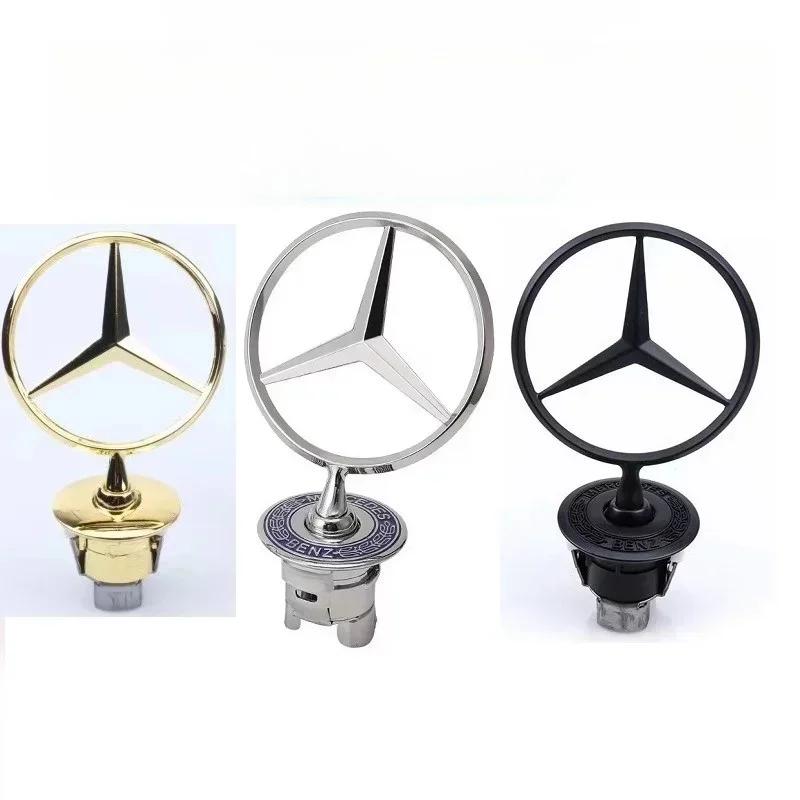 Autoaufkleber Autoaufkleber 2025 Heiß Für Benz Zinklegierung Auto Frontklappe Emblem Abzeichen Zubehör Für Mercedes Benz AMG W213 W223 W24
