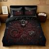 Tokyo Ghoul Vzor Povlečení Sada Prošívaných Dek Quilt Cover Povlak na Polštář Domácí Narozeninový Dárek(1 * povlak na peřinu + 2 * povlak na polštář, bez jádra)