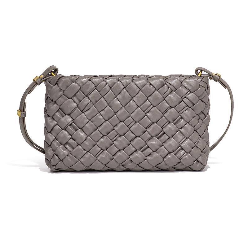 High-end Small Square Bag, Stylish Single-shoulder Small Bag, Fashionable and Versatile Phone Bag, Simple Woven Exquisite Crossbody Bag