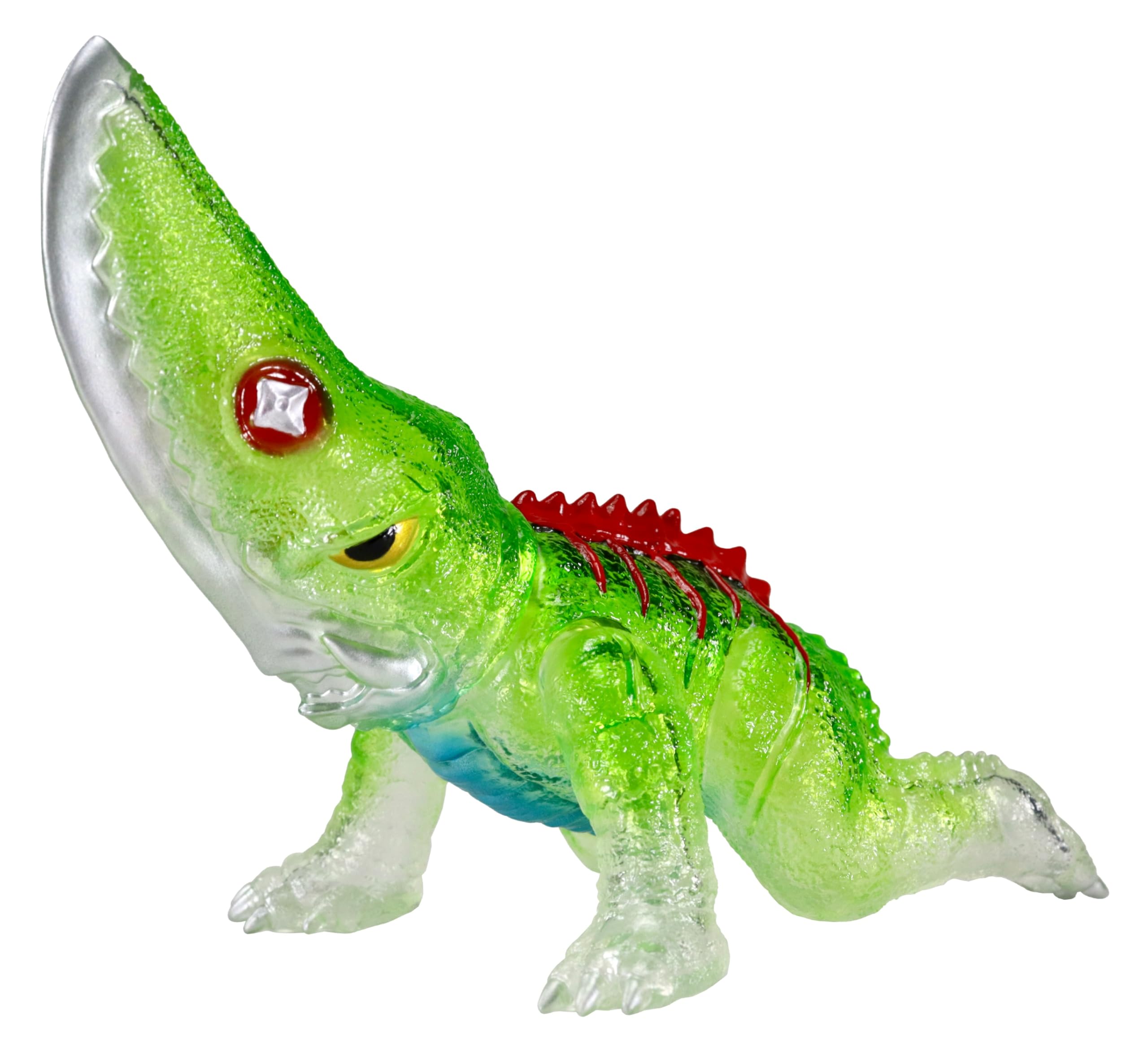 

Character Contents Production Middle Size Series Gamera Guiron Clear Green 130mm PVC Finished Soft Vinyl Figure (Ccp) [3rd Edition] (1969) Ver. зелений