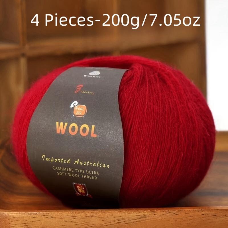 

6 шт. Пряжа из камвольной шерсти Многоцветный набор для вязания свитеров, брюк, шапок Мягкая и прочная 300 г всего