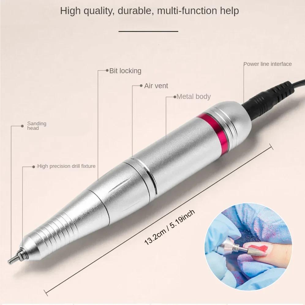 45000 RPM Electric Nail Drill - Rechargeable Portable Metal Nail Grinder, Professional Manicure Tool for Salon & Home Use