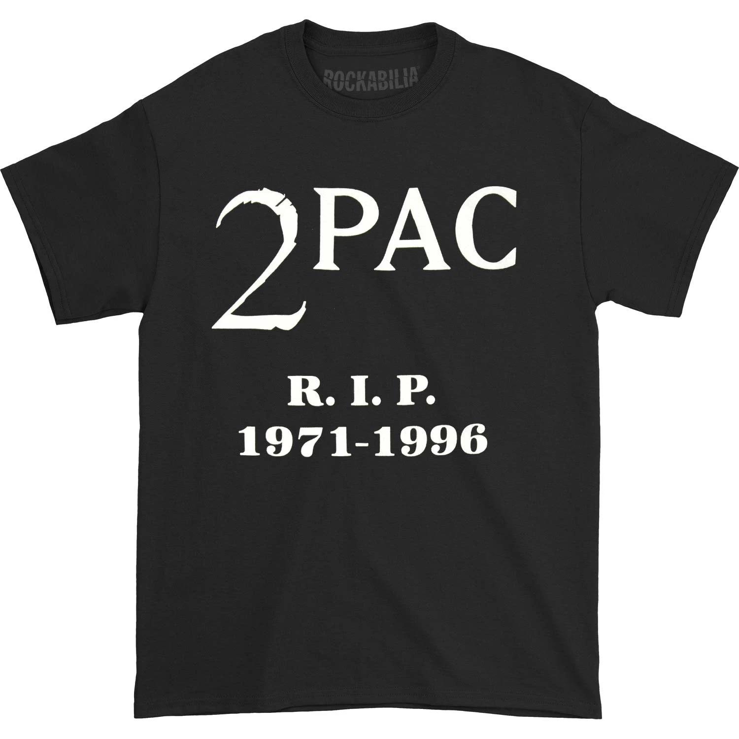 Men s Tupac R.I.P. 1971-1996 T-shirt Small Black M