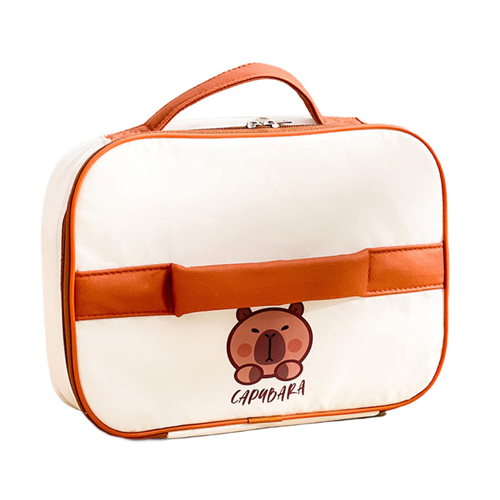 

Fun Capybara Lunch Bag Easy To Carry Oxford Cloth Food Container with Aluminum Foils Lining Meal Holder for Picnics 4