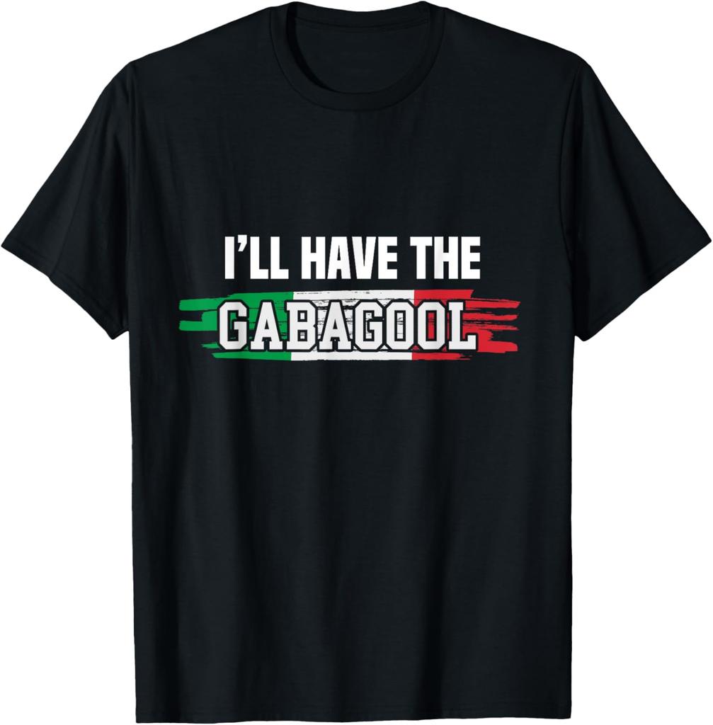 Gabagool Divertenti Regali Italia per Italiani Capicola Carne Coppa T-Shirt