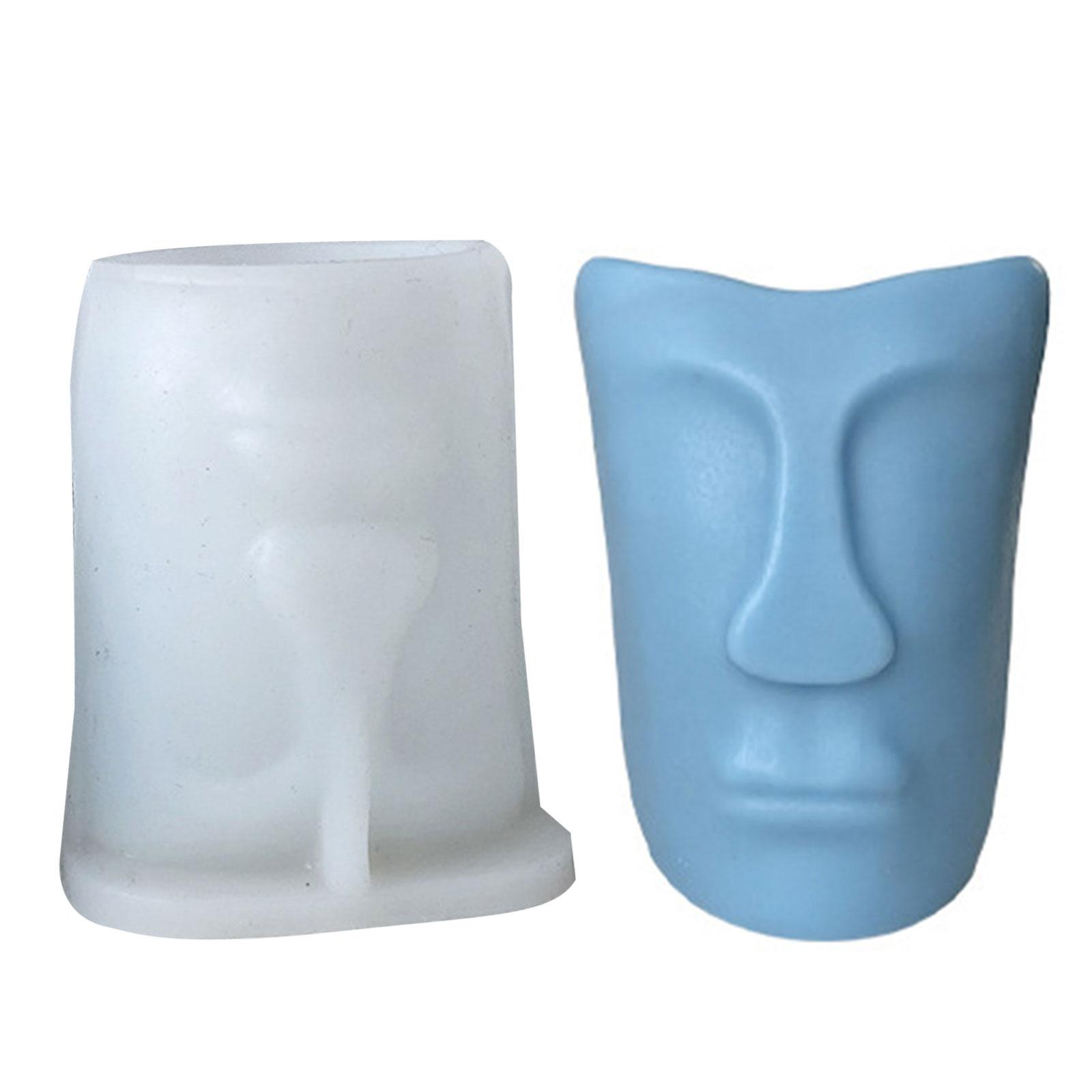 

DIY Handmade Мыловарение Принадлежности Силиконовая Форма Для Помадки Абстрактная Форма Лица Украшения Торта Формы Для Свечей Гибкие D