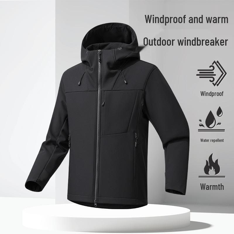 Couples Waterproof Softshell Jacket - Warm Outdoor Sports for Fishing, Cycling, Mountaineering 4XL