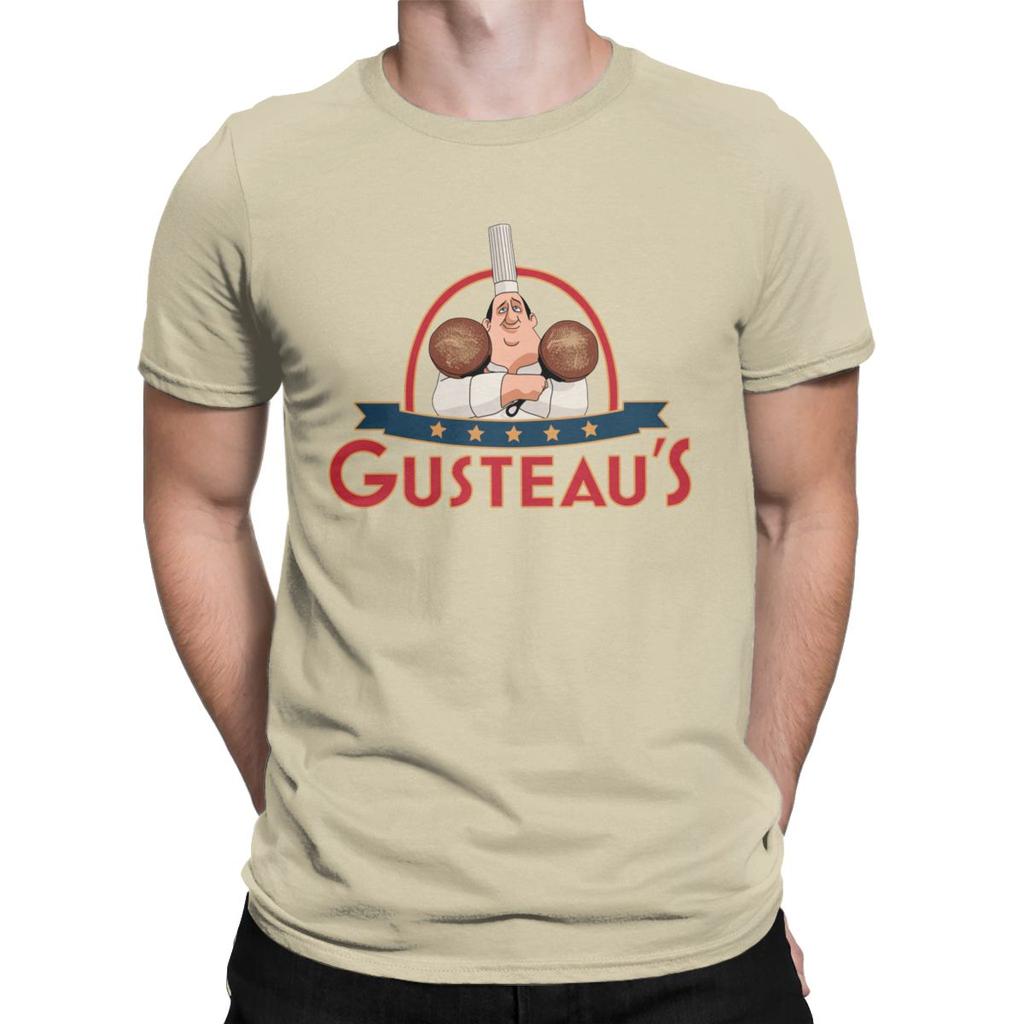 Gusteau S Anyone Can Cook Ratatouille T Shirt Men Chef Cooking Culinary Vintage Tees Crew Neck