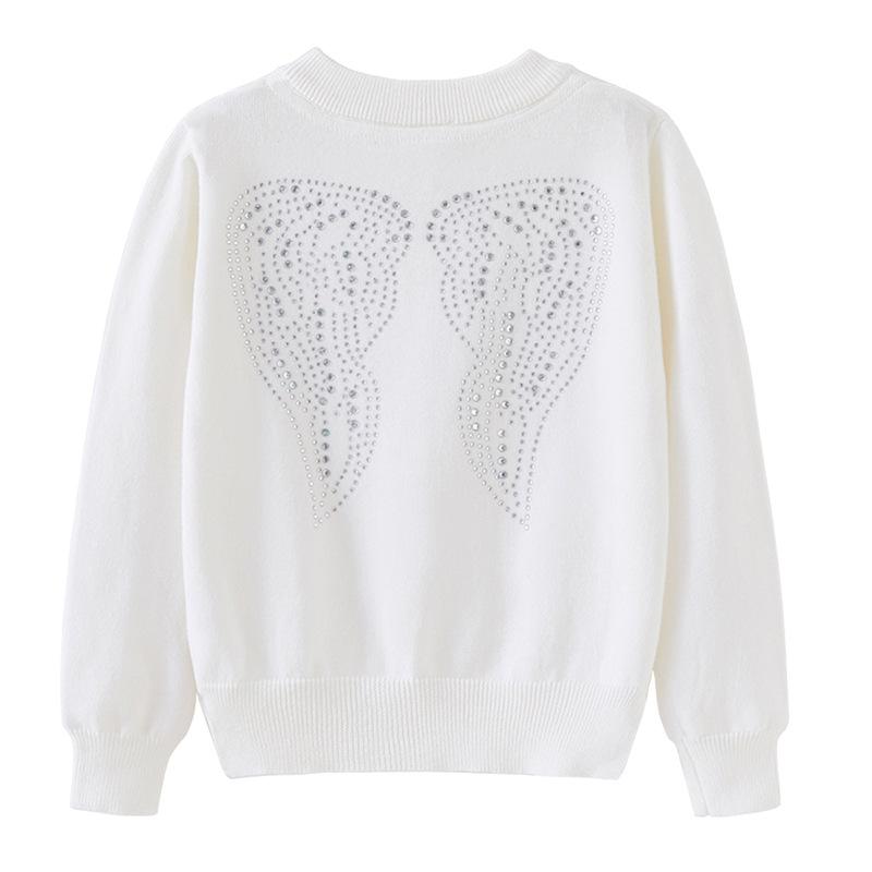 Spring and Autumn Ins Matching Children's Knitted Cardigan Jacket Cotton Girls Sweater Cardigan