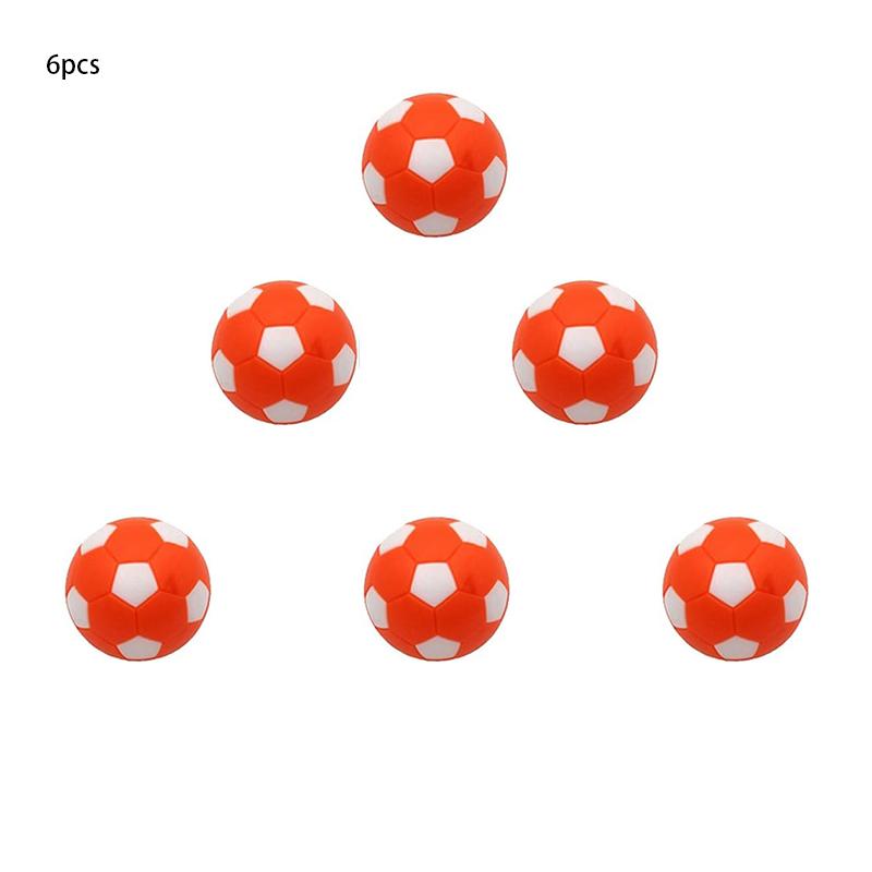 

6 шт., сменные футбольные мячи для настольных ПК, 32 мм, подарки для футболистов, игровые аксессуары, интерактивные настольные игры для родителей и детей