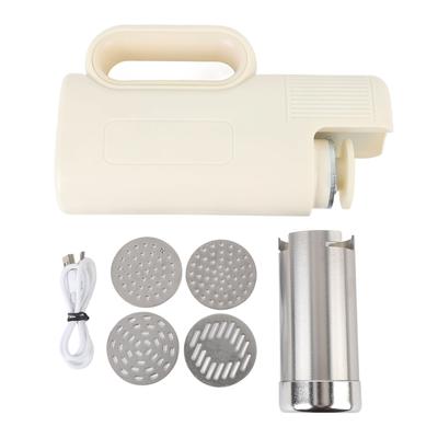 Electric Pasta Maker Cordless Automatic Portable Handheld Noodle Making Machine with 4 Noodle