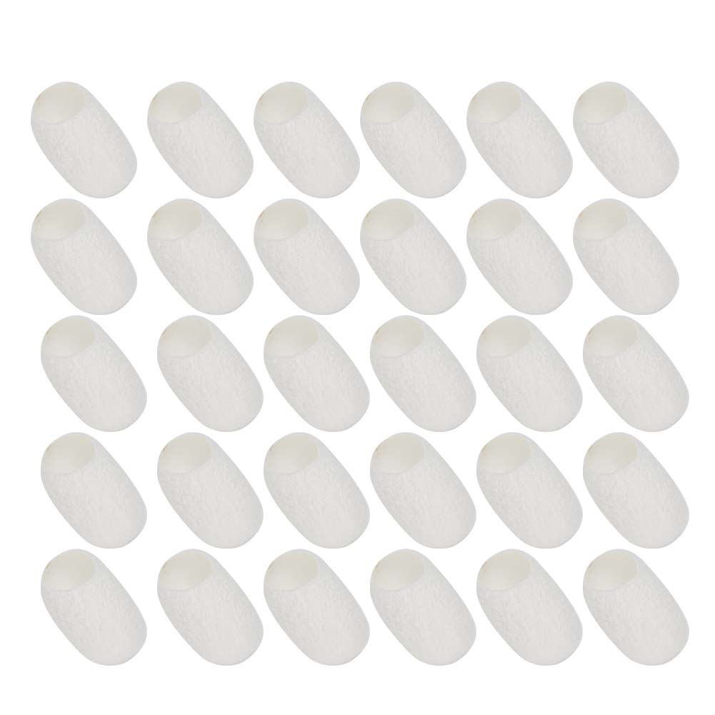 30pcs Face Cleaning Natural Silks Cocoons Blackhead Removal Exfoliating Silkworm Balls