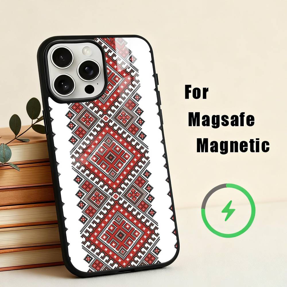 G-Ukraine O-Ornament Pattern Phone Case For iPhone17,16,15,14,13,12,11 Plus,Pro Max Magnetic For Magsafe Wireless Charging