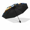 1pc Sturdy 8-Bone Auto Umbrella, Mandala Umbrella, Digital Printed, Foldable Umbrella for On-the-Go Outdoor Use