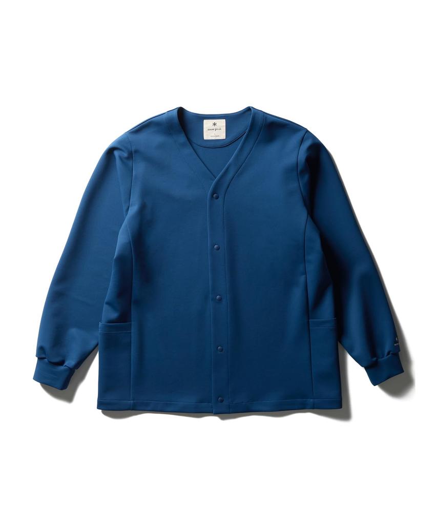 Snow Peak Double Knit Cardigan XL CS-26SU008, Men's/Women's, Blue,