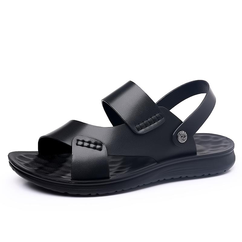 Fashion Summer Men's Business Sandals Massage Sole Men's Leather Sandals Outdoor Beach Sandals Factory Direct Sales Designer Sandals