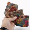 Floral Print Women Wallet Key Bag Cute Pouch Kiss Lock Lightweight Small Wallet Cute Bag Suitable For Daily Casual Suitable For Keys Earphones Storage