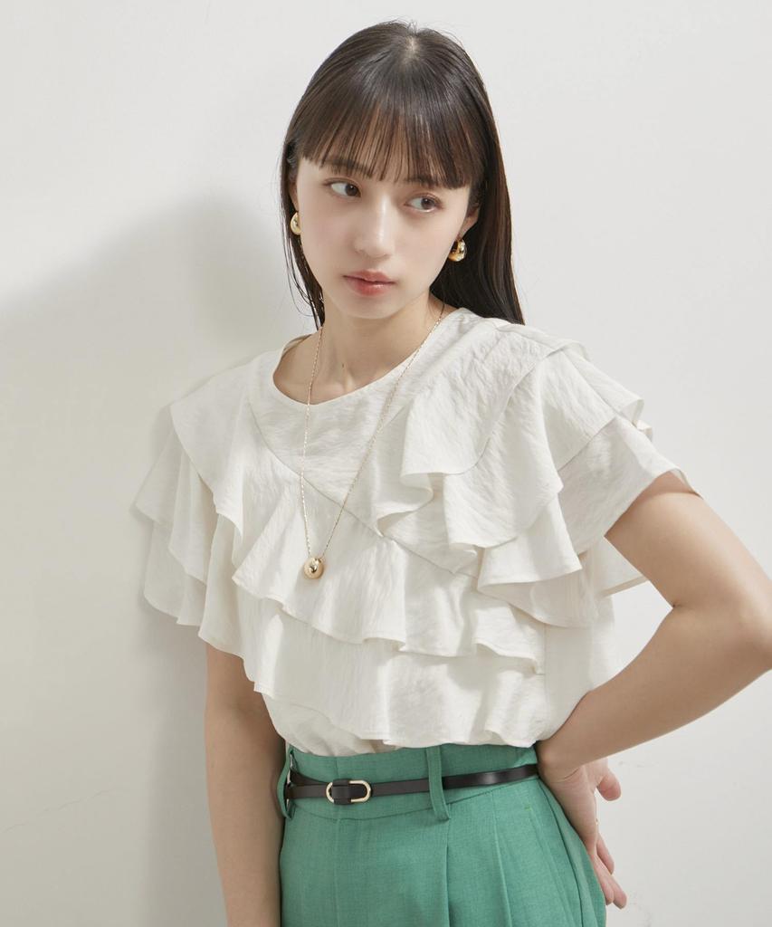 Frill Tiered [BIS] Women's Blouse, Off-the-Shoulder (15)