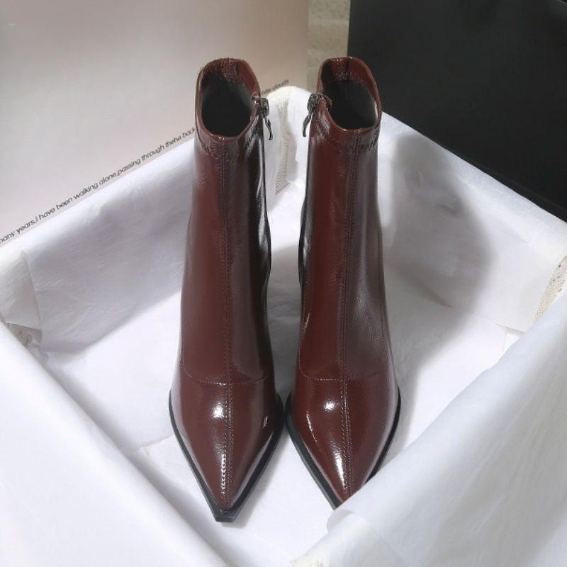 Fashion Female Short Shoes Plain Heeled Zip Non Slip Booties Pu Chic and Elegant On Promotion Offer Designer Luxury Women's Ankle Boots