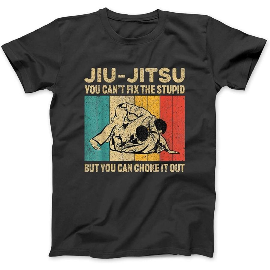 

You Can t Fix The Stupid Fun Vintage BJJ Brazilian Jiu Jitsu T-Shirt JTN Mens Womens Tanktop Hoodie Sweatshirt Black XXXXXL різнокольоровий