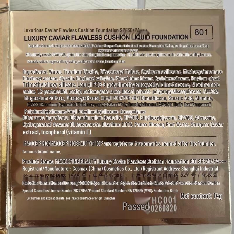 MAOGEPING Caviar Cushion Foundation SPF30+ PA+++