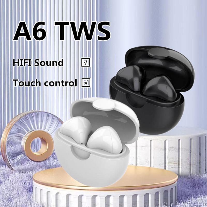 Original True Wireless Headphones with Mic Fone Bluetooth Earphones Sport Running Headset for Apple iPhone Xiaomi A6 TWS Earbuds