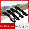 New Gloss Black Door Handle Cover Trim For Honda Civic 11th Gen 2022 2023