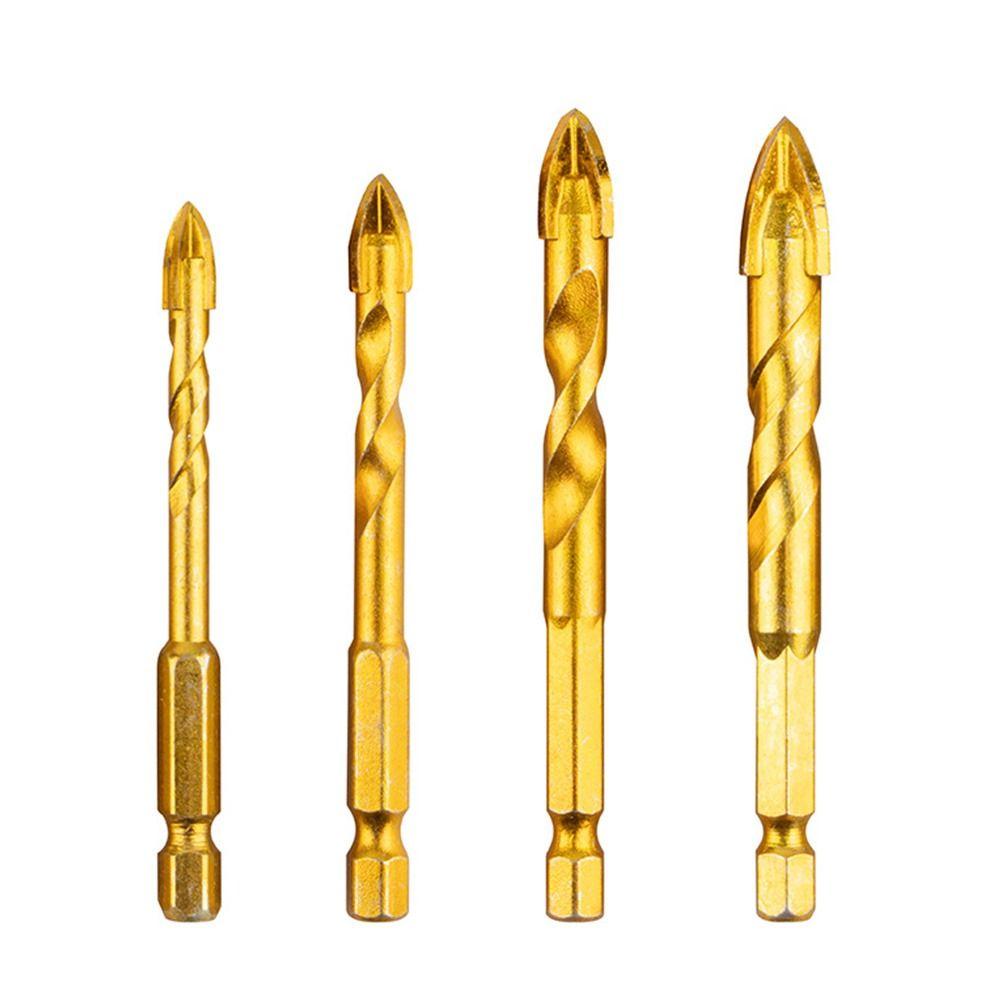 

Hex Handle Drill Bits Cross Twist Drilling Durable Triangle Bit Concrete