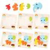 Baby Toys Wooden 3D Puzzle Cartoon Animal Vehicle Wood Jigsaw Puzzles Intelligence Montessori Educational Toys for Children