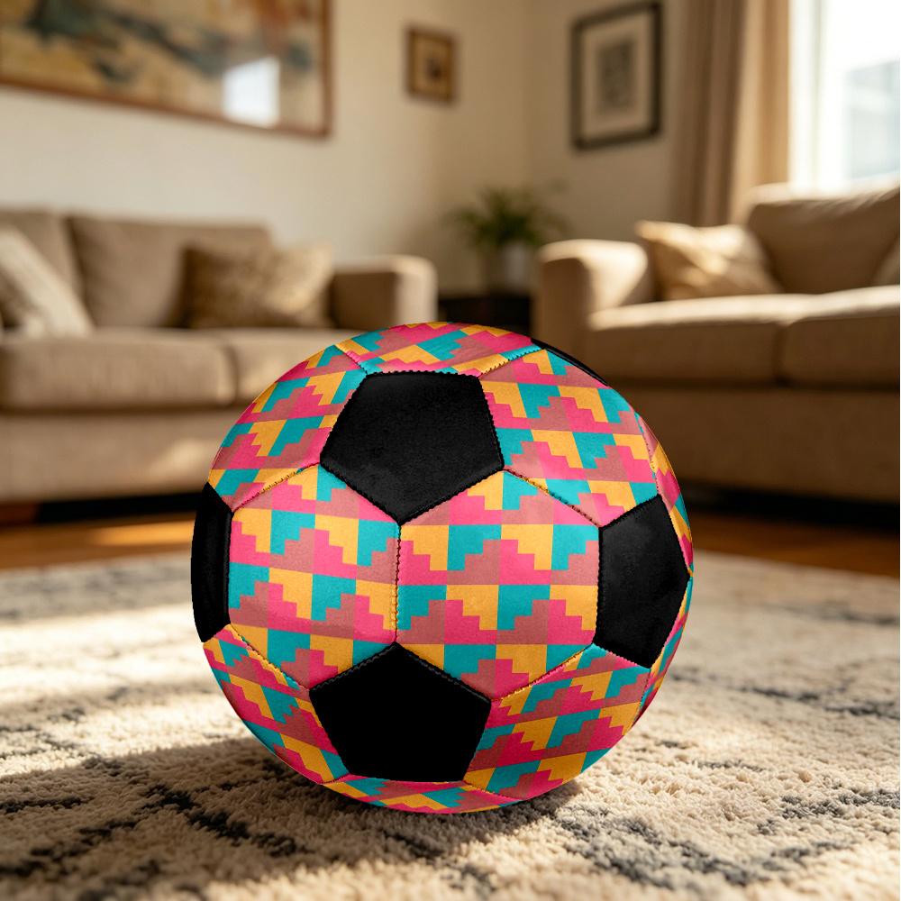 1pc Abstract Geometric Outdoor Sports Football, Size 5, Comfortable And Durable Feel,Gift Yy14